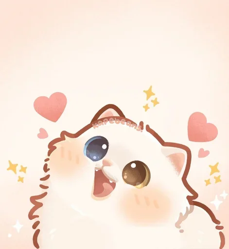 😍 Стикер «Мягкие коты» для Telegram