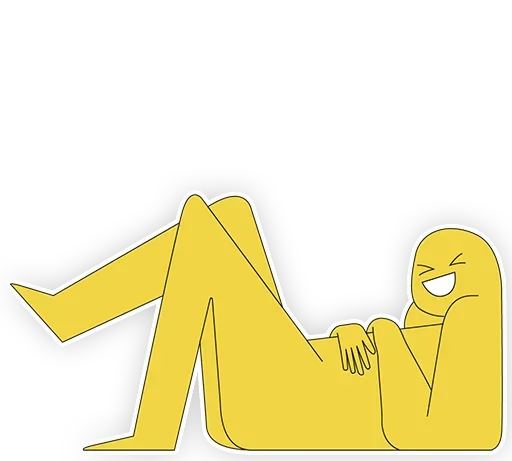 😆 Стикер «Colourful man» для Telegram