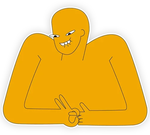 👉 Стикер «Colourful man» для Telegram
