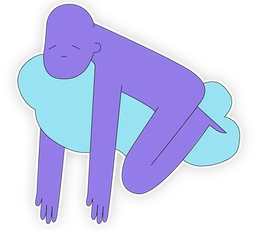 😴 Стикер «Colourful man» для Telegram