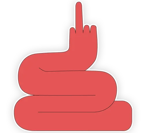 🖕 Стикер «Colourful man» для Telegram