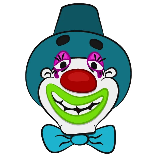 😁 Стикер «Colorful Clowns» для Telegram