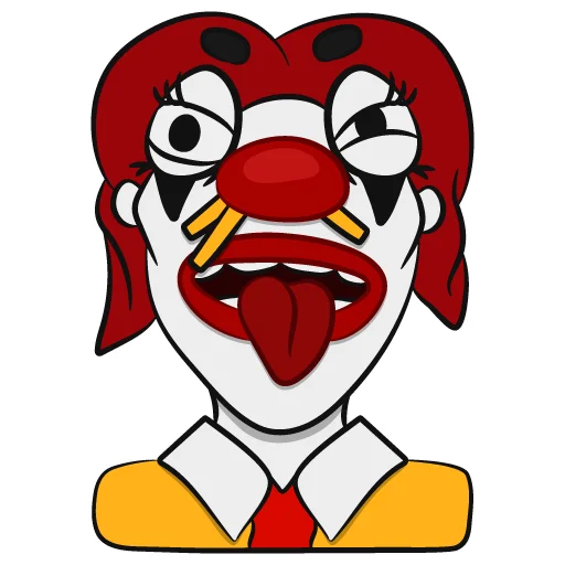 🤮 Стикер «Colorful Clowns» для Telegram