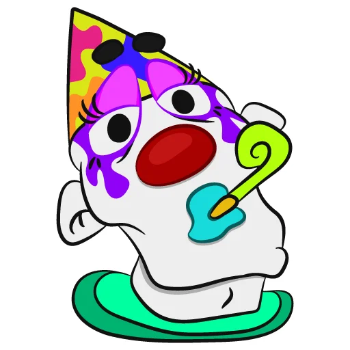 🥳 Стикер «Colorful Clowns» для Telegram