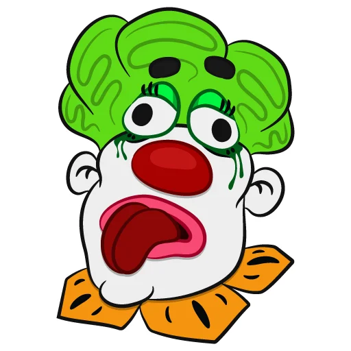 🤪 Стикер «Colorful Clowns» для Telegram