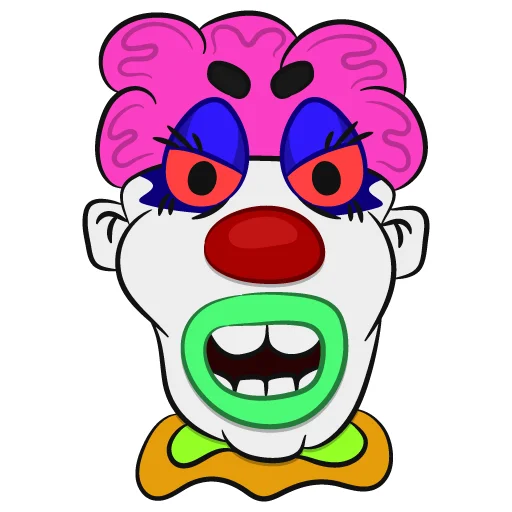 😡 Стикер «Colorful Clowns» для Telegram