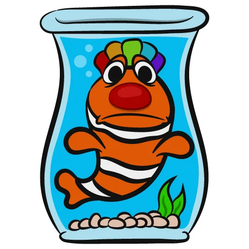 🤷‍♂️ Стикер «Colorful Clowns» для Telegram