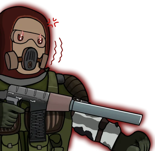 😡 Стикер «Comb1NE S.T.A.L.K.E.R. StickerPack v0.12» для Telegram
