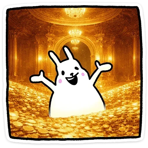 🤑 Стикер «Крольчик» для Telegram
