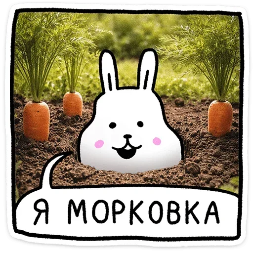 🥕 Стикер «Крольчик» для Telegram