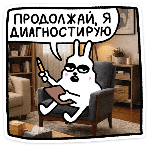 🐰 Стикер «Крольчик» для Telegram