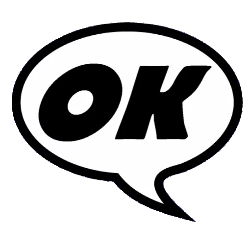 🆗 Стикер «COMICS» для Telegram