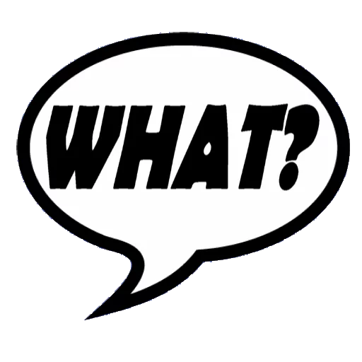 ❔ Стикер «COMICS» для Telegram