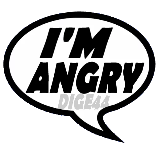 😡 Стикер «COMICS» для Telegram