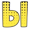 ❗ Эмодзи «Комикс-шрифт, жёлтый и белый, русские и английские» для Telegram