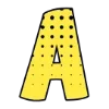 Эмодзи Комикс-шрифт, жёлтый и белый, русские и английские для Telegram — скачать