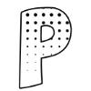 ❗ Эмодзи «Комикс-шрифт, жёлтый и белый, русские и английские» для Telegram