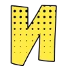 ❗ Эмодзи «Комикс-шрифт, жёлтый и белый, русские и английские» для Telegram