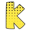 ❗ Эмодзи «Комикс-шрифт, жёлтый и белый, русские и английские» для Telegram