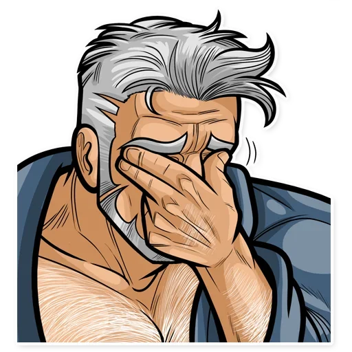 🤨 Стикер «Comics for Adults» для Telegram
