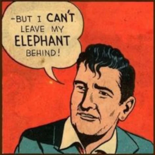 🐘 Стикер «Comics n.2» для Telegram