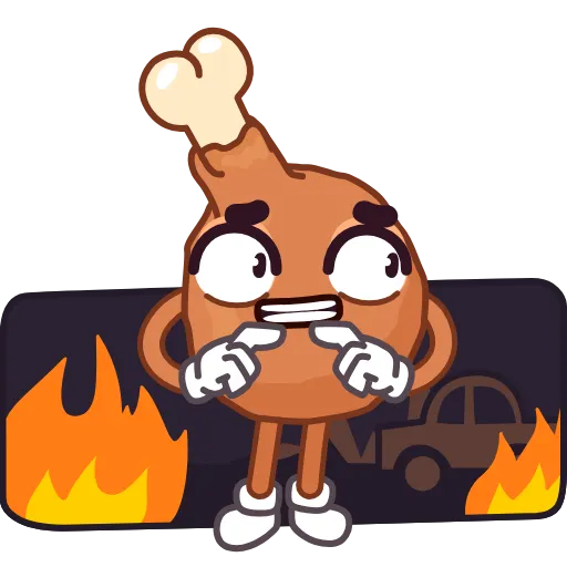 🍗 Стикер «Comida Chatarra» для Telegram