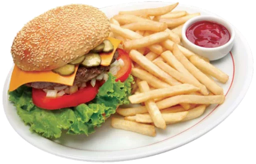 🍔 Стикер «Comidas & bebidas» для Telegram