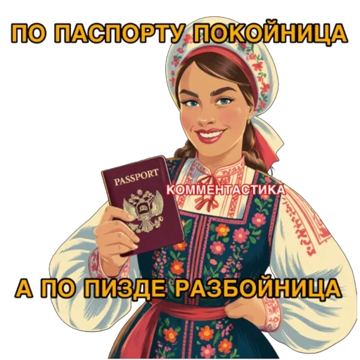 🫥 Стикер «КОММЕНТАСТИКА» для Telegram