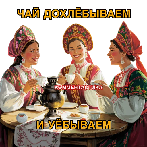 ☕️ Стикер «КОММЕНТАСТИКА» для Telegram