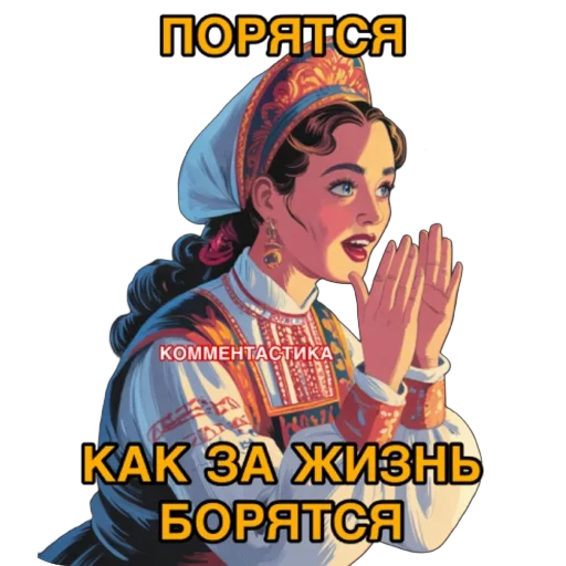 🫥 Стикер «КОММЕНТАСТИКА» для Telegram