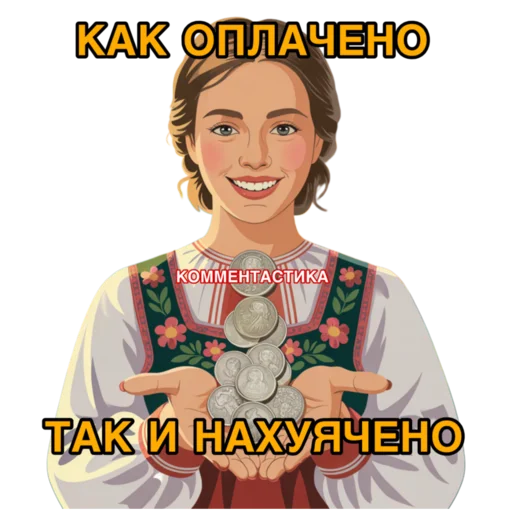 Стикерпак КОММЕНТАСТИКА для Telegram