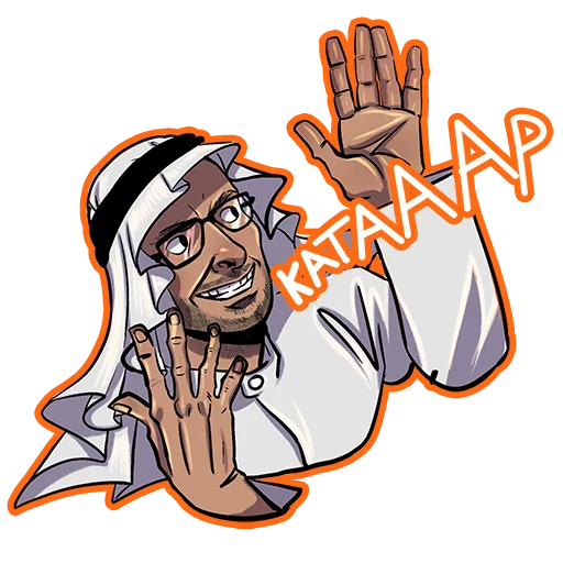 Стикерпак CommentQatar для Telegram