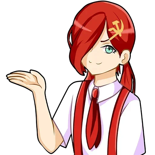 🫲 Стикер «communism-chan» для Telegram