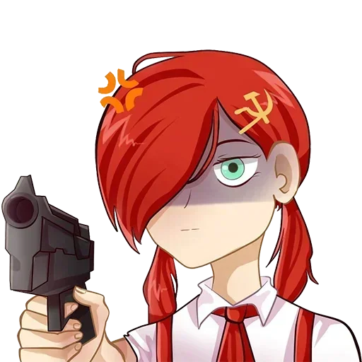 💀 Стикер «communism-chan» для Telegram