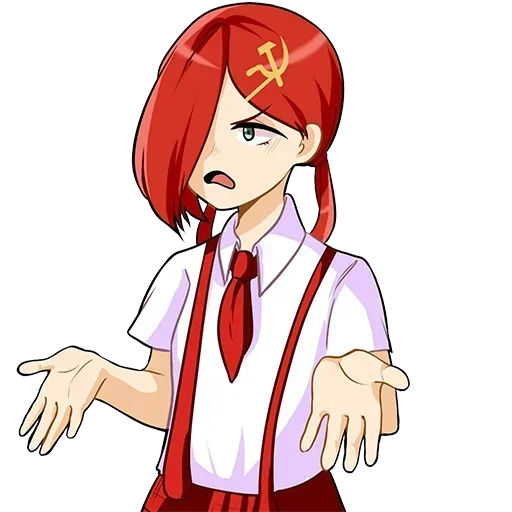 🤨 Стикер «communism-chan» для Telegram