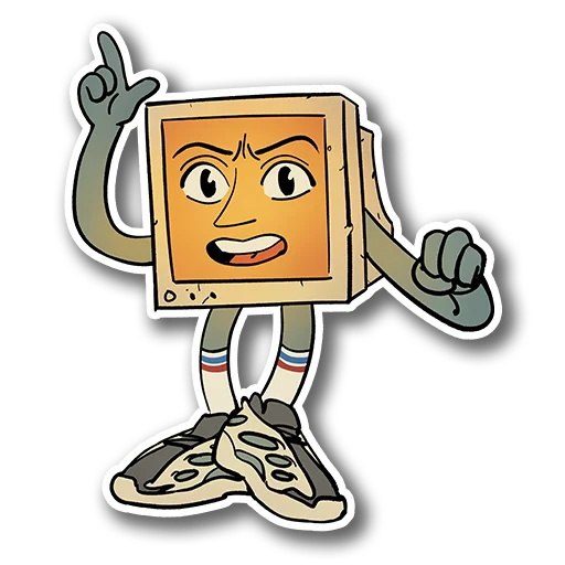 ☝️ Стикер «EGOR COMPIK MASKOT» для Telegram