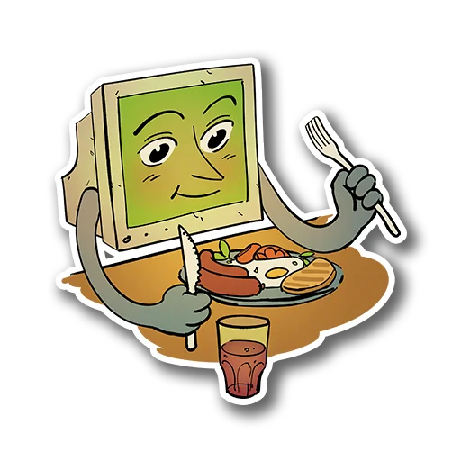 🍕 Стикер «EGOR COMPIK MASKOT» для Telegram