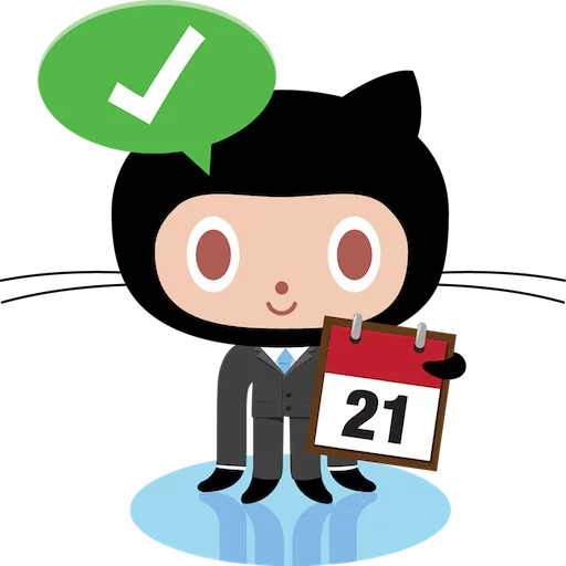 📅 Стикер «Octocat» для Telegram
