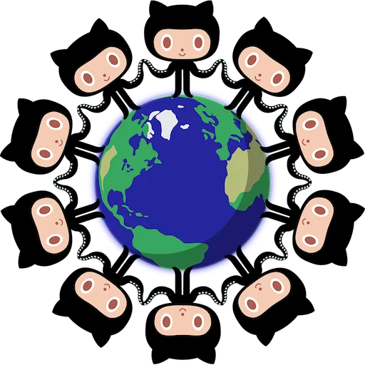 🌎 Стикер «Octocat» для Telegram
