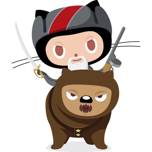 🐻 Стикер «Octocat» для Telegram