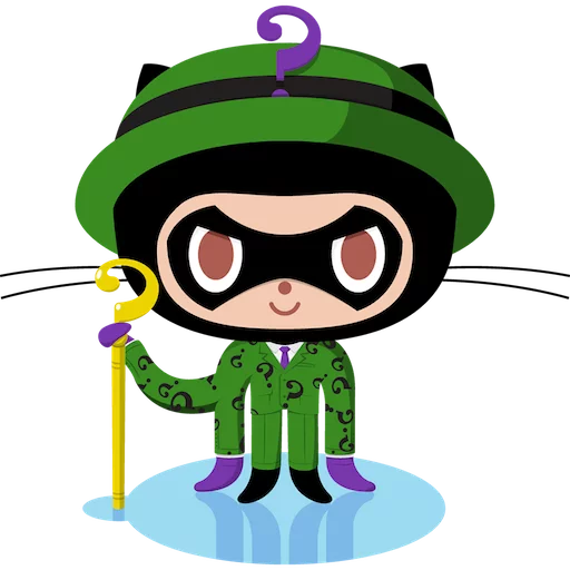 ❔ Стикер «Octocat» для Telegram