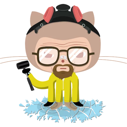 ⚗ Стикер «Octocat» для Telegram