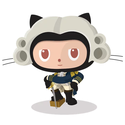 🏛 Стикер «Octocat» для Telegram