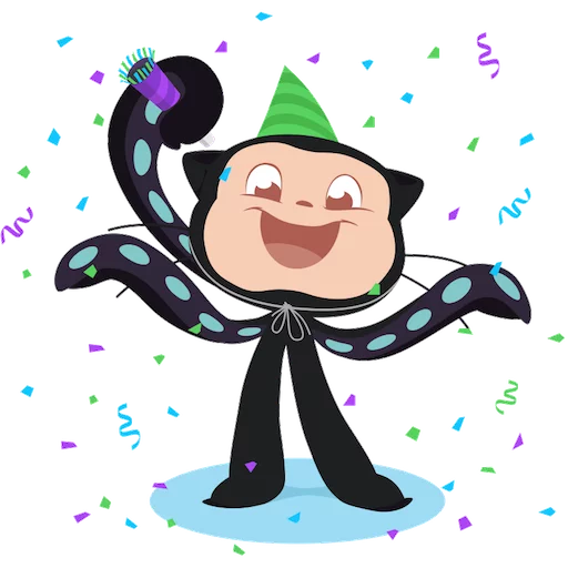 🎉 Стикер «Octocat» для Telegram