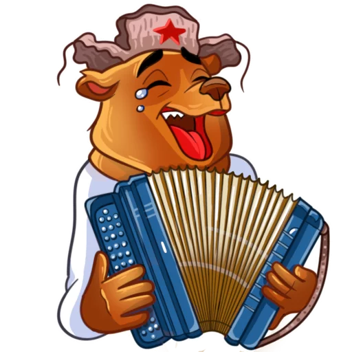 Стикерпак Comrade Bearski для Telegram