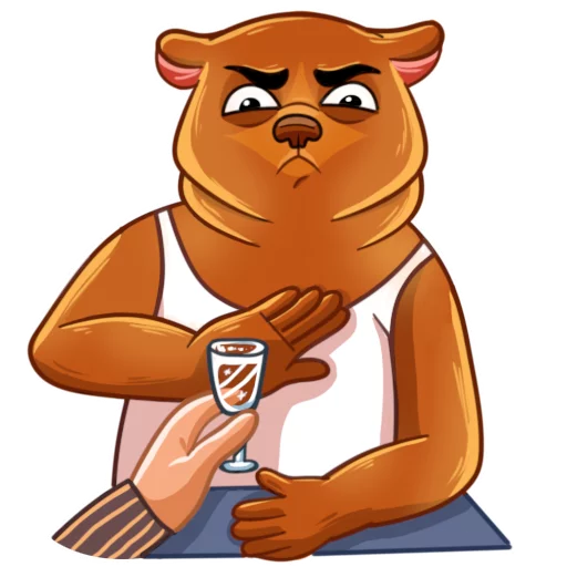 ☹ Стикер «Comrade Bearski» для Telegram
