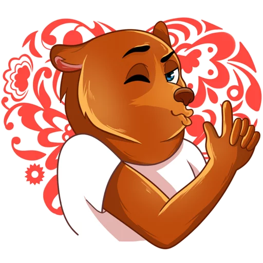 ❤ Стикер «Comrade Bearski» для Telegram