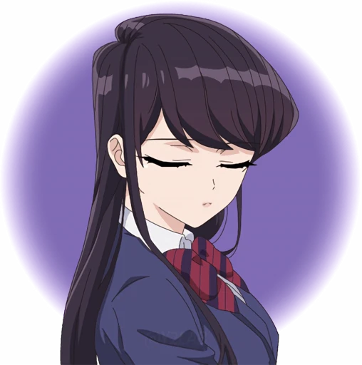 🙅‍♀️ Стикер «Komi-san wa Comyushou Desu» для Telegram