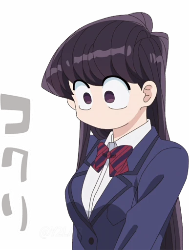 👌 Стикер «Komi-san wa Comyushou Desu» для Telegram