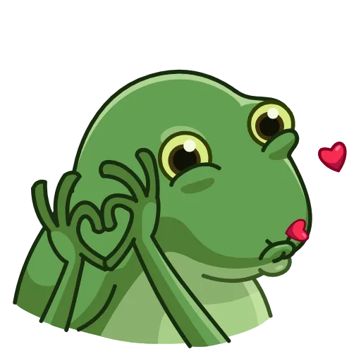 😘 Стикер «Concerned Froge» для Telegram